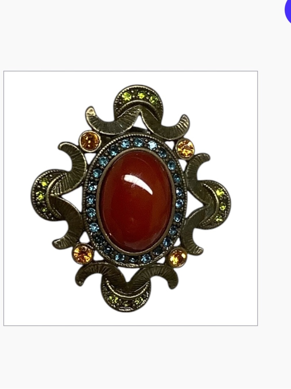 A single Heidi Daus clip‑on earring